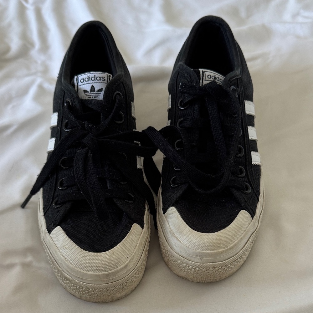 Adidas Classic Black Canvas Sneakers